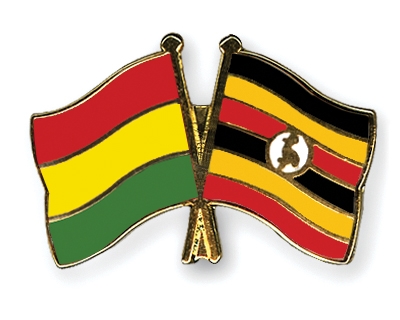 Fahnen Pins Bolivien Uganda