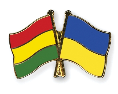 Fahnen Pins Bolivien Ukraine