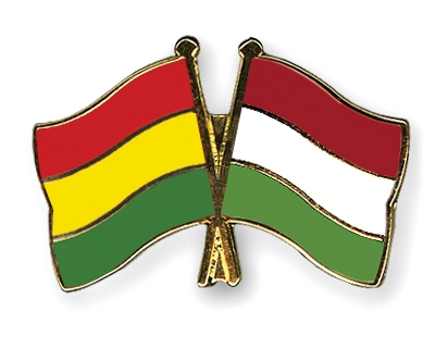 Fahnen Pins Bolivien Ungarn