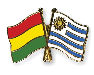 Fahnen Pins Bolivien Uruguay