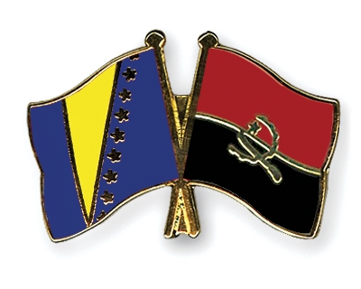 Fahnen Pins Bosnien-und-Herzegowina Angola