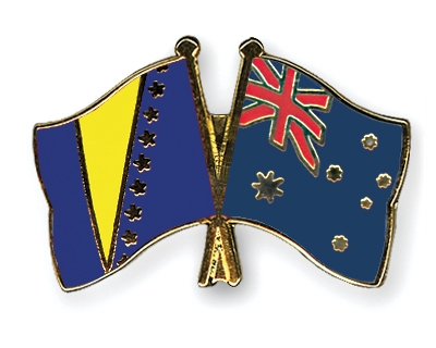 Fahnen Pins Bosnien-und-Herzegowina Australien