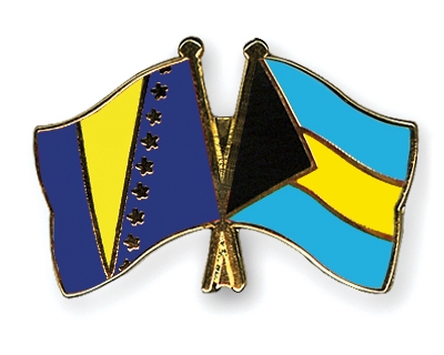 Fahnen Pins Bosnien-und-Herzegowina Bahamas