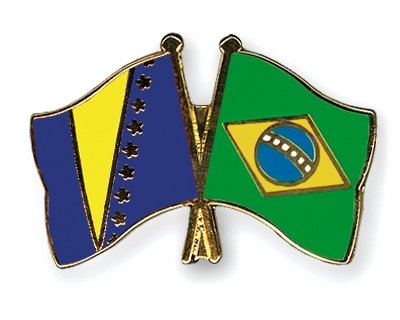 Fahnen Pins Bosnien-und-Herzegowina Brasilien