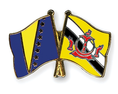 Fahnen Pins Bosnien-und-Herzegowina Brunei-Darussalam