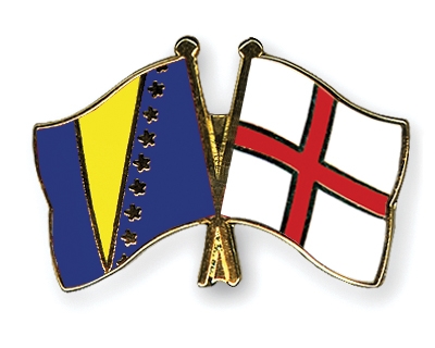Fahnen Pins Bosnien-und-Herzegowina England