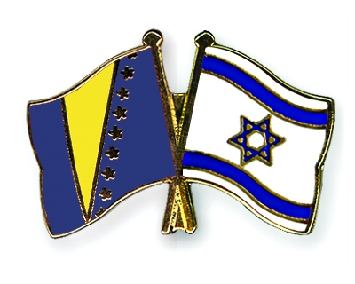 Fahnen Pins Bosnien-und-Herzegowina Israel