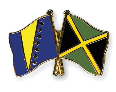 Fahnen Pins Bosnien-und-Herzegowina Jamaika