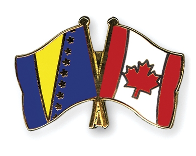 Fahnen Pins Bosnien-und-Herzegowina Kanada