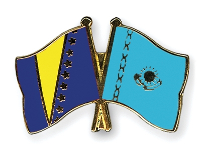 Fahnen Pins Bosnien-und-Herzegowina Kasachstan