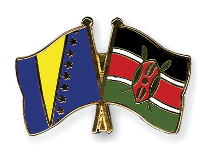 Fahnen Pins Bosnien-und-Herzegowina Kenia