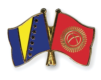 Fahnen Pins Bosnien-und-Herzegowina Kirgisistan