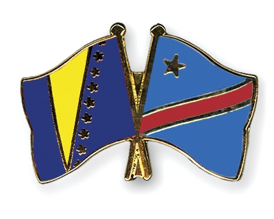 Fahnen Pins Bosnien-und-Herzegowina Kongo-Demokratische-Republik