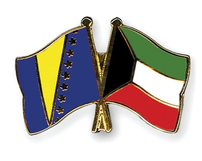 Fahnen Pins Bosnien-und-Herzegowina Kuwait