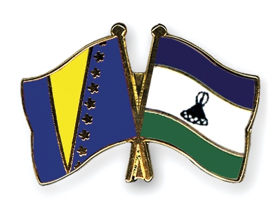 Fahnen Pins Bosnien-und-Herzegowina Lesotho