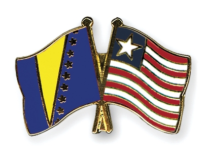 Fahnen Pins Bosnien-und-Herzegowina Liberia