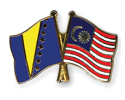 Fahnen Pins Bosnien-und-Herzegowina Malaysia