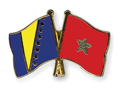 Fahnen Pins Bosnien-und-Herzegowina Marokko