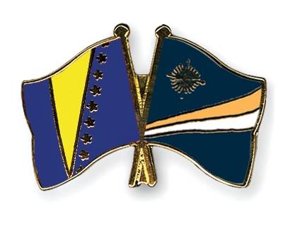 Fahnen Pins Bosnien-und-Herzegowina Marshallinseln