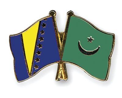 Fahnen Pins Bosnien-und-Herzegowina Mauretanien