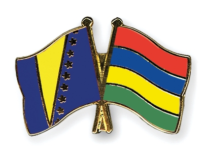 Fahnen Pins Bosnien-und-Herzegowina Mauritius