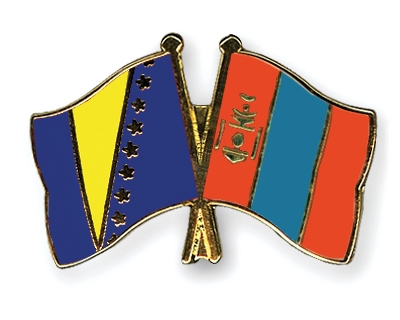 Fahnen Pins Bosnien-und-Herzegowina Mongolei