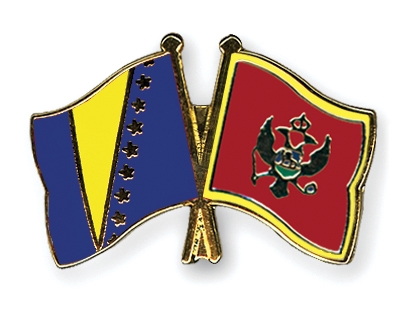 Fahnen Pins Bosnien-und-Herzegowina Montenegro