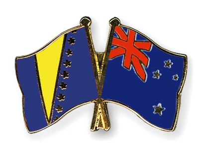 Fahnen Pins Bosnien-und-Herzegowina Neuseeland