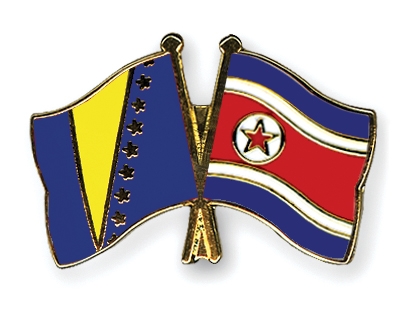 Fahnen Pins Bosnien-und-Herzegowina Nordkorea