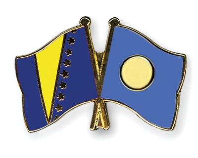 Fahnen Pins Bosnien-und-Herzegowina Palau