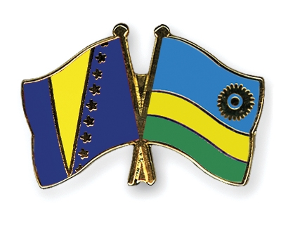 Fahnen Pins Bosnien-und-Herzegowina Ruanda