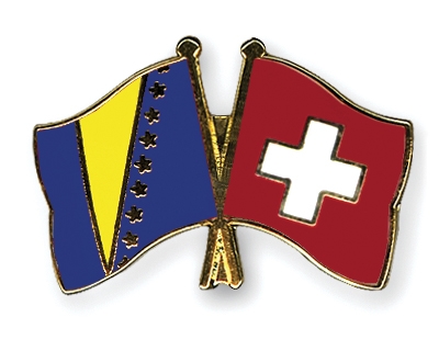 Fahnen Pins Bosnien-und-Herzegowina Schweiz