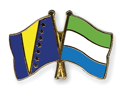 Fahnen Pins Bosnien-und-Herzegowina Sierra-Leone