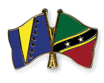 Fahnen Pins Bosnien-und-Herzegowina St-Kitts-und-Nevis