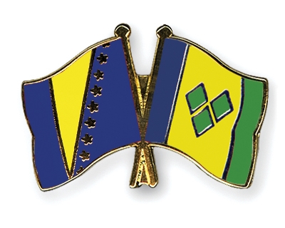 Fahnen Pins Bosnien-und-Herzegowina St-Vincent-und-die-Grenadinen