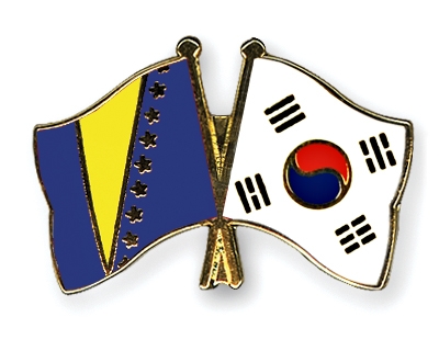 Fahnen Pins Bosnien-und-Herzegowina Sdkorea