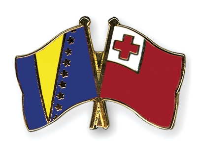 Fahnen Pins Bosnien-und-Herzegowina Tonga