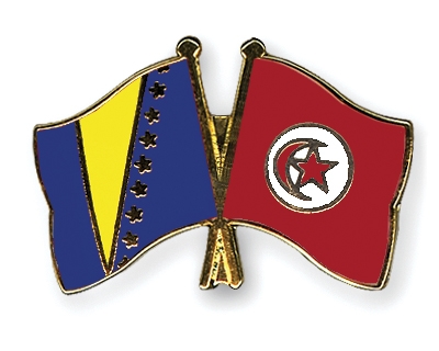Fahnen Pins Bosnien-und-Herzegowina Tunesien