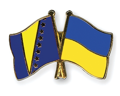 Fahnen Pins Bosnien-und-Herzegowina Ukraine