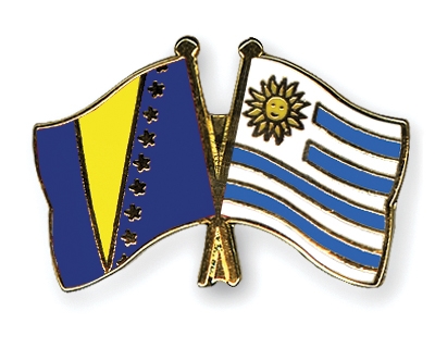Fahnen Pins Bosnien-und-Herzegowina Uruguay