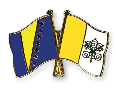 Fahnen Pins Bosnien-und-Herzegowina Vatikanstadt