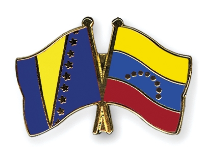 Fahnen Pins Bosnien-und-Herzegowina Venezuela
