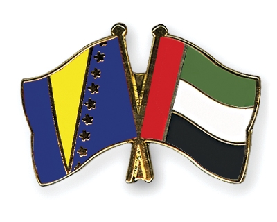 Fahnen Pins Bosnien-und-Herzegowina Ver-Arab-Emirate