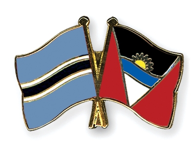 Fahnen Pins Botsuana Antigua-und-Barbuda