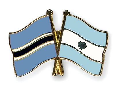 Fahnen Pins Botsuana Argentinien