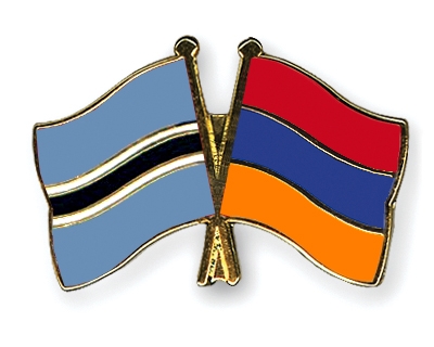 Fahnen Pins Botsuana Armenien