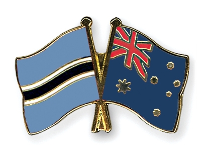 Fahnen Pins Botsuana Australien