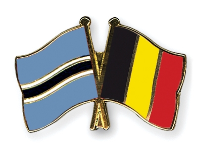 Fahnen Pins Botsuana Belgien