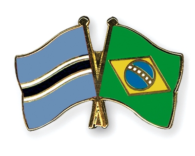 Fahnen Pins Botsuana Brasilien