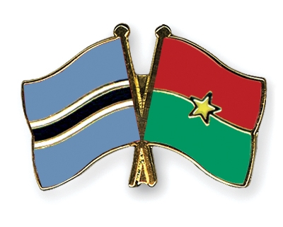 Fahnen Pins Botsuana Burkina-Faso